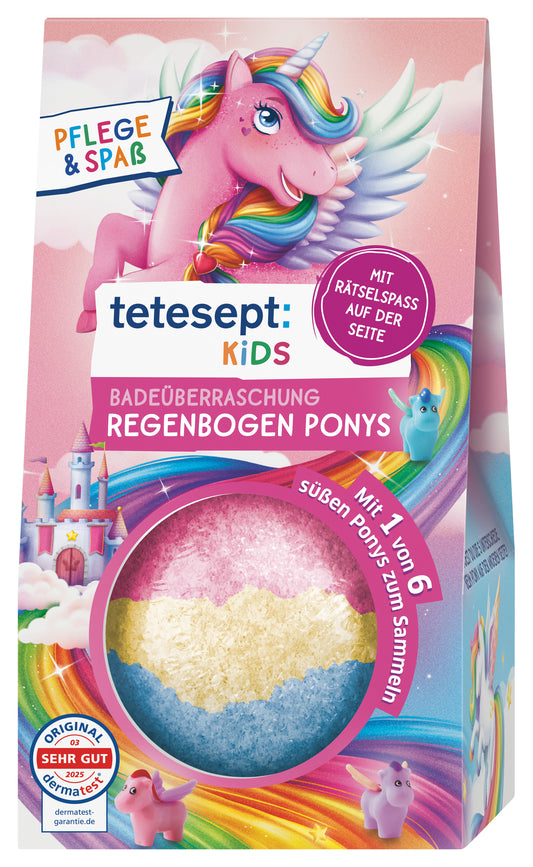 tetesept Kids Badeüberraschung Regenbogen Ponys