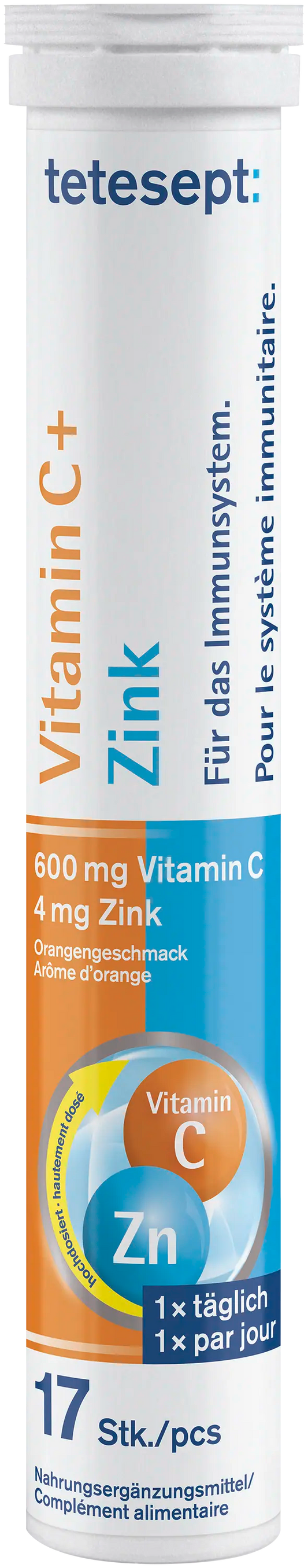 tetesept Vitamin C + Zink Brausetablette