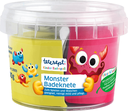 4008491269483-tetesept-Kinder-Badespass-Monster-Badeknete-Eimer-Rot-Gelb-Front (1)