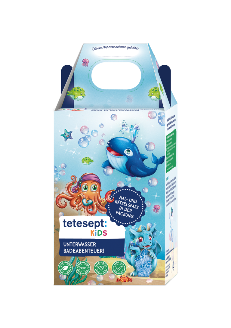 tetesept Kids Geschenkset Unterwasser Badeabenteuer (3-teilig)