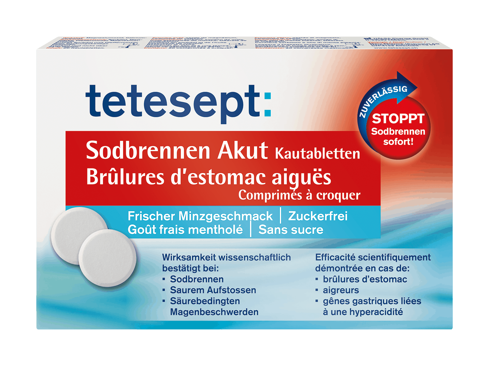 tetesept Sodbrennen Akut Kautabletten