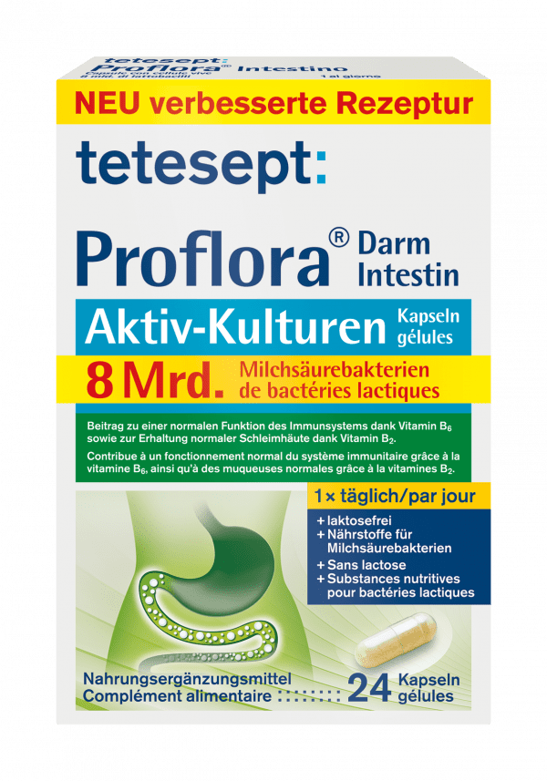 tetesept CH Proflora Darm Aktiv Kulturen Kapseln FS 300dpi RGB