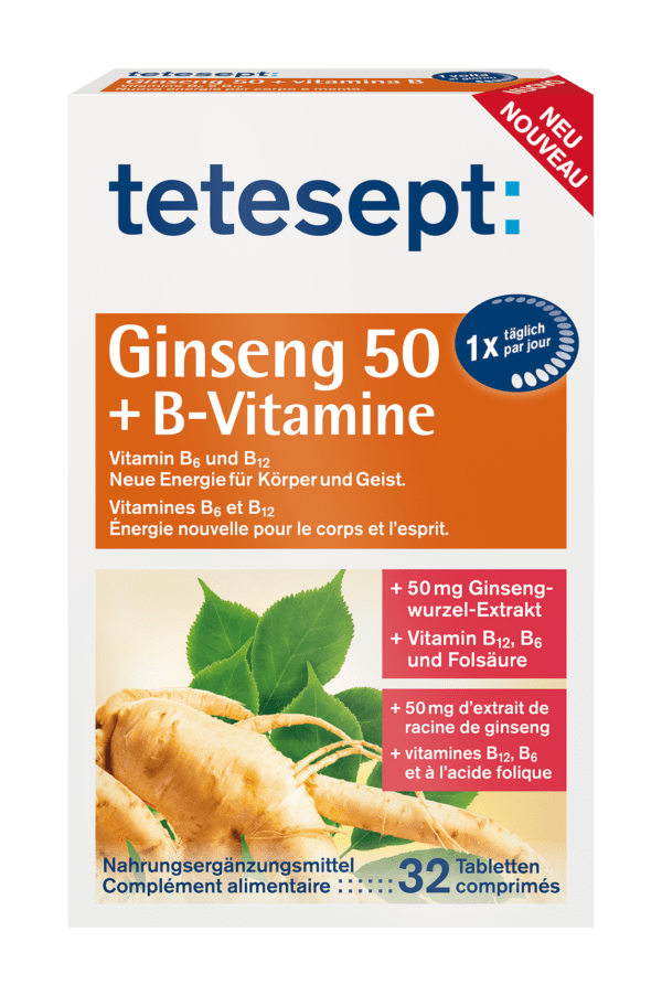 tetesept Ginseng 50 + B-Vitamine