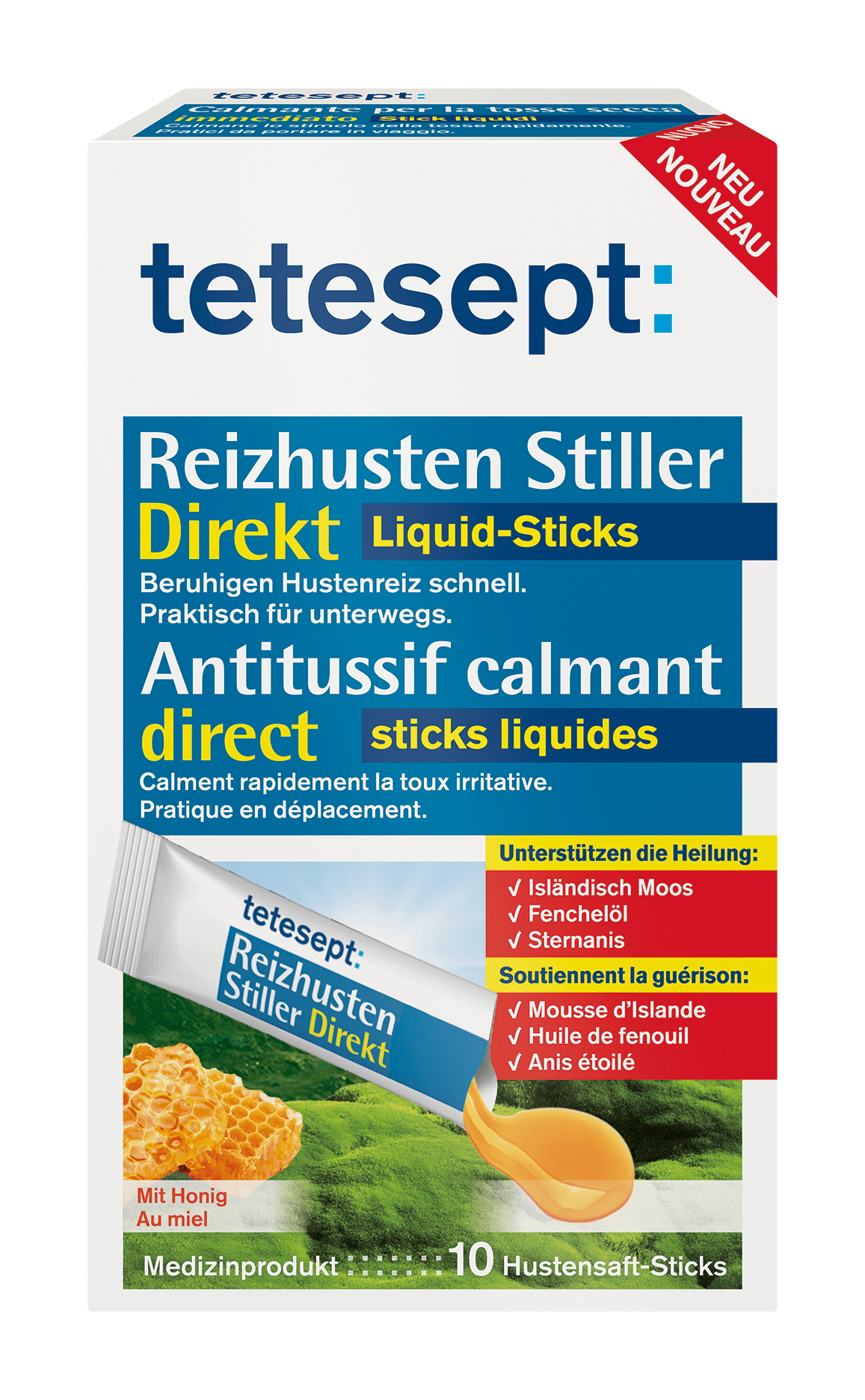 tetesept Reizhusten Stiller Direkt Liquid Sticks