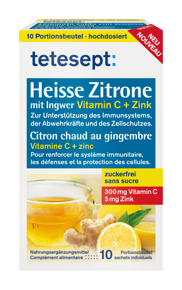 Heisse Zitrone mit Ingwer zuckerfrei
