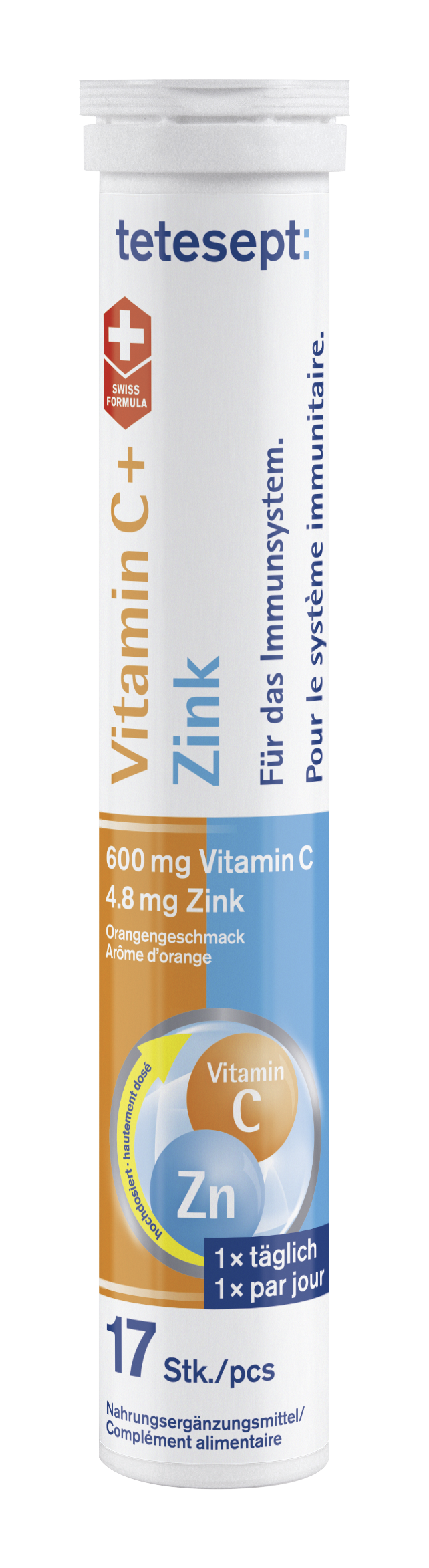 tetesept Vitamin C + Zink Brausetablette