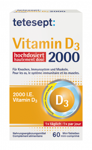 tetesept Vitamin D3 2000 Mini-Tabletten
