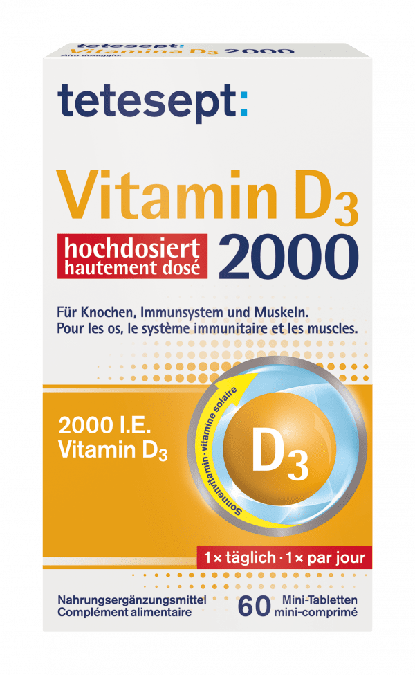 tetesept Vitamin D3 2000 Mini-Tabletten