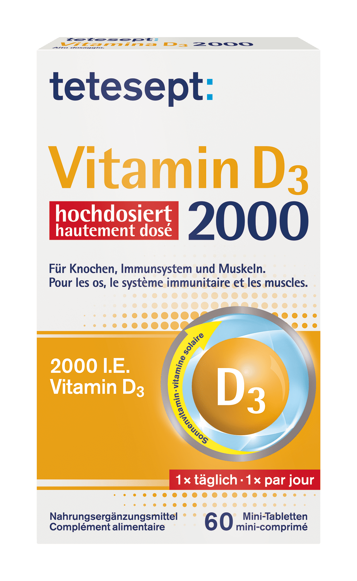 tetesept Vitamin D3 2000 Mini-Tabletten