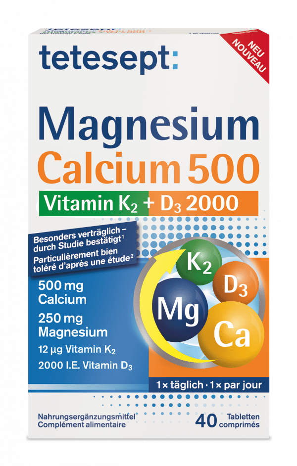 Magnesium Calvium 500 Vitamin K2 + D3 2000