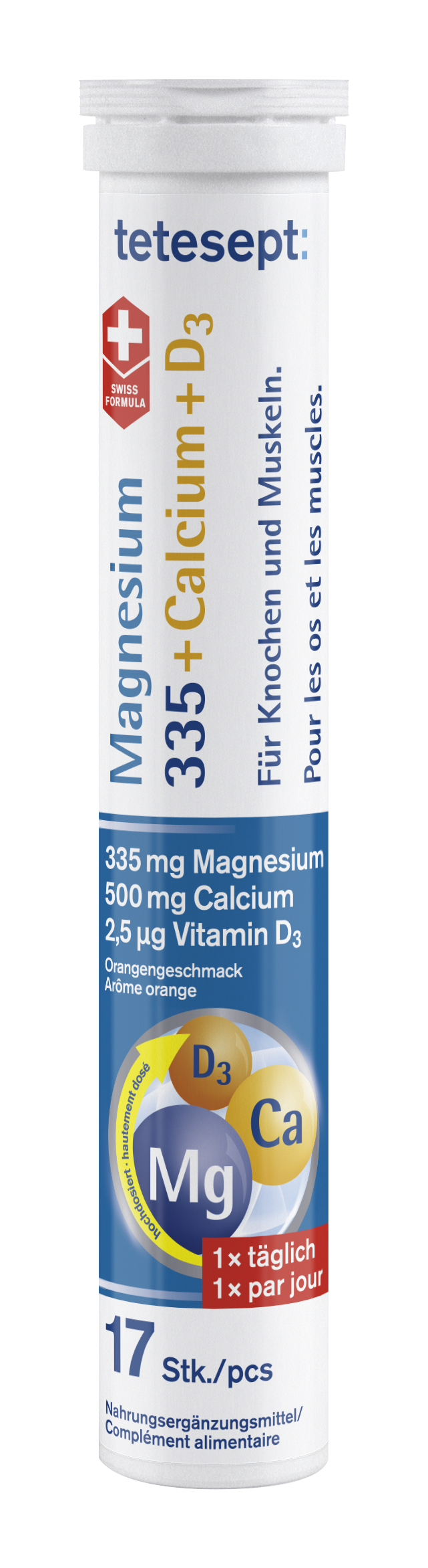 tetesept Magnesium 335 Calcium + D3 Brausetabletten