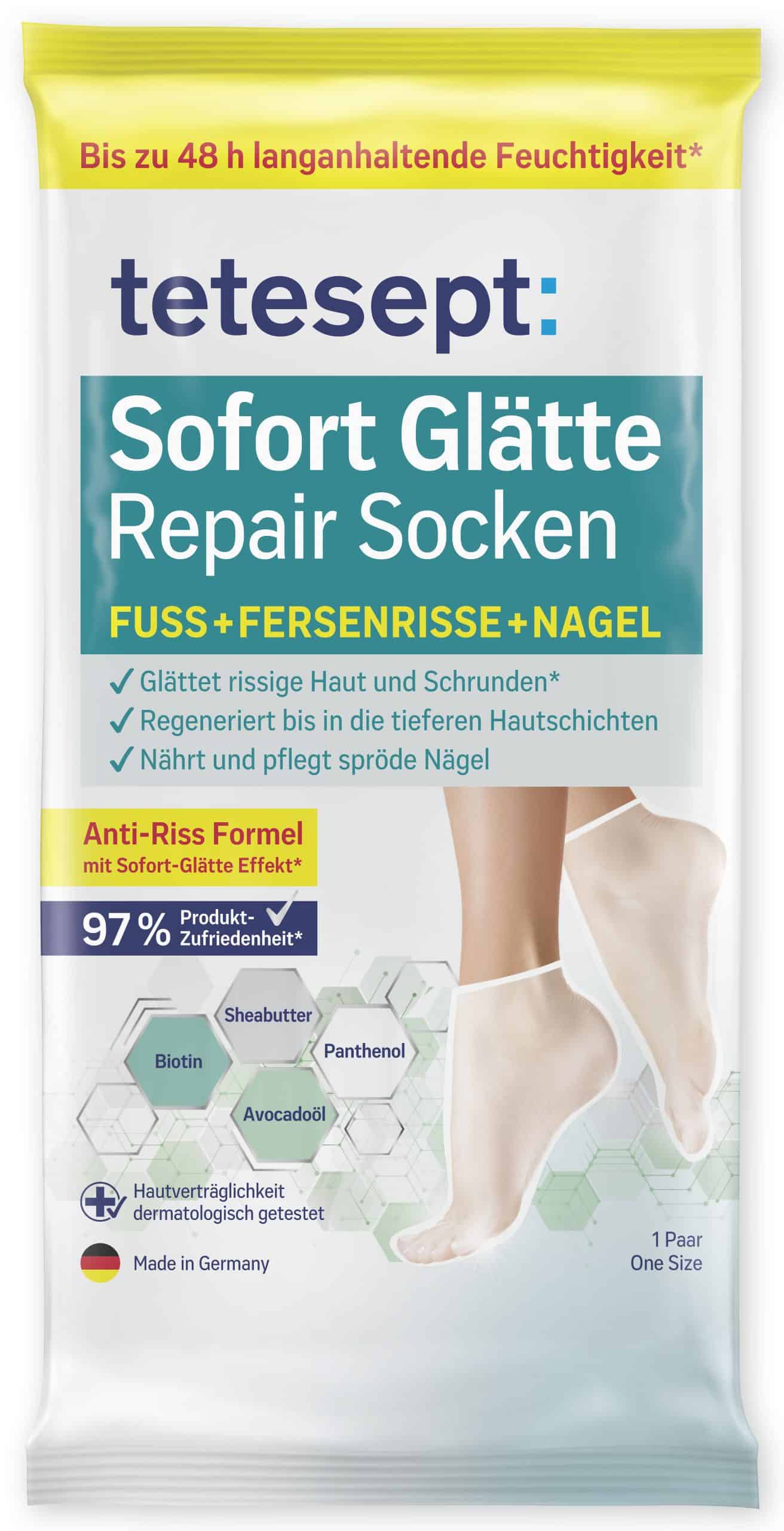 tetesept Sofort Glätte+Repair Socken