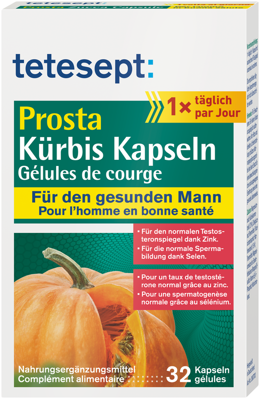 tetesept Prosta Kürbis Kapseln