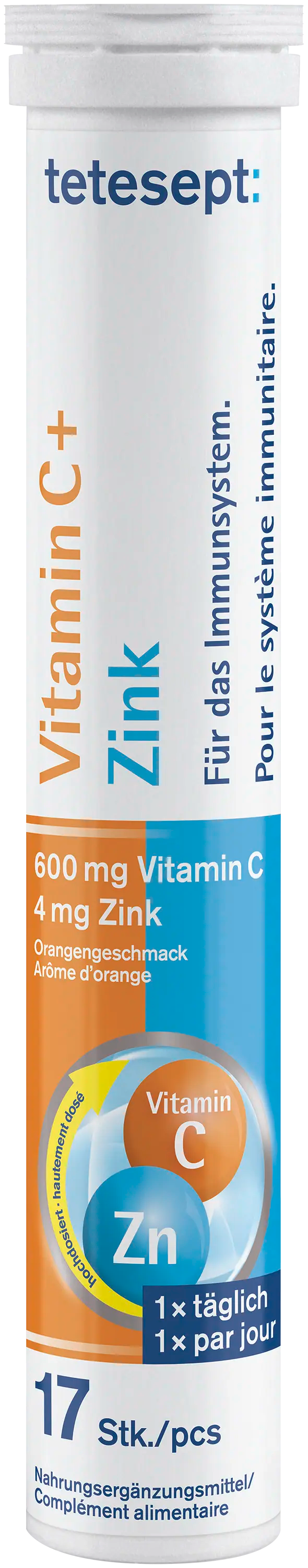 tetesept Vitamin C + Zink Brausetablette