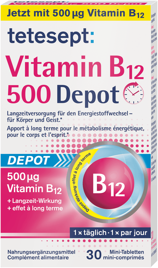7611618003883 tetesept Vitamin B12 400 Depot Tabl FS 30 Stck – 300dpi RGB