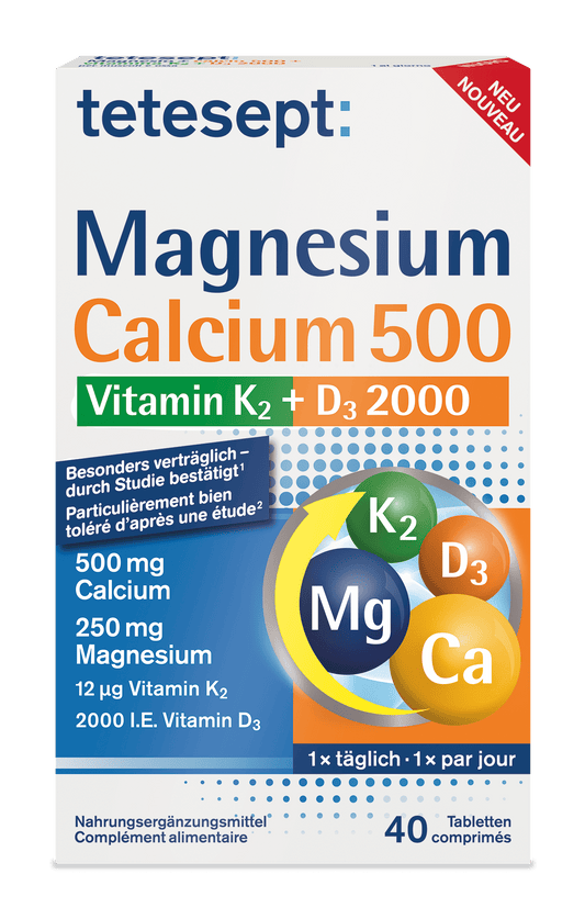Magnesium Calvium 500 Vitamin K2 + D3 2000